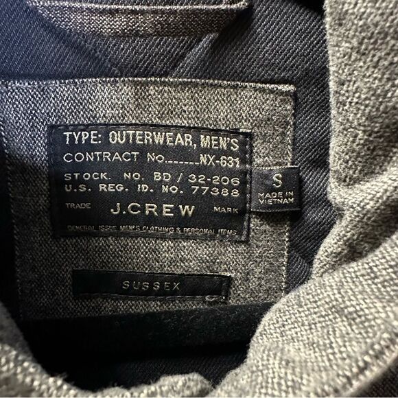 J Crew Mens Sussex Quilted Jacket size small utility barn coat - Picture 2 of 12